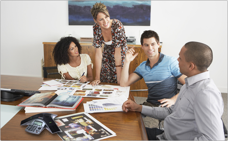 People Using a Polycom Conference Unit People Using a Polycom Conference Unit