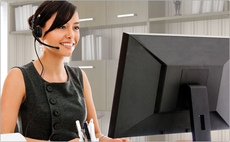 Women using a VXi Office Headset